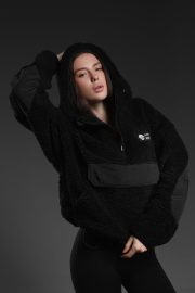 Худі HATE CULT  SHERPA HOODIE BLACK - Зображення 6