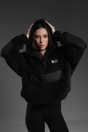 Худі HATE CULT  SHERPA HOODIE BLACK