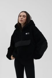 Худі HATE CULT  SHERPA HOODIE BLACK - Зображення 9
