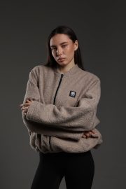 HATE CULT SHERPA ZIP JACKET жіноча