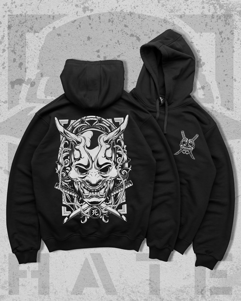 ХУДИ ЧЕРНЫЙ HANNYA_результат Худі Hannya - Зображення 1